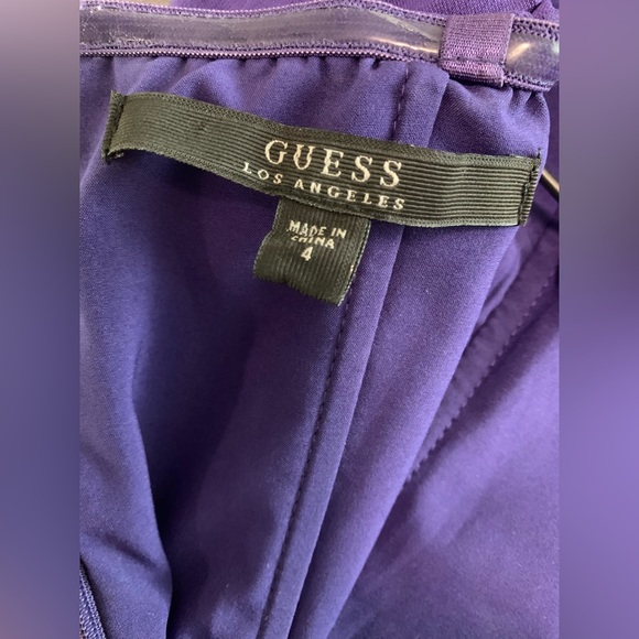 Guess purple strapless mini dress size US4 - Picture 8 of 9